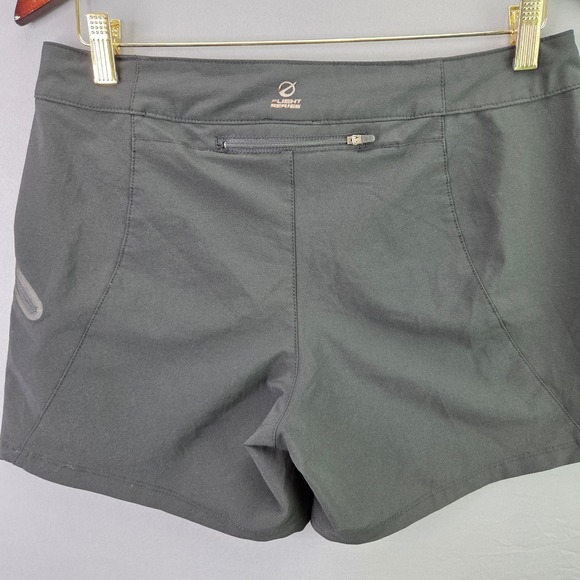 The North Face Flight Series Shorts Womens 8 Black Hiking Running Athletic Zip - Picture 9 of 10